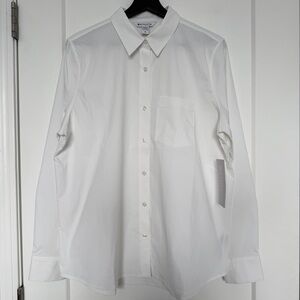 Athleta White Button Down Shirt